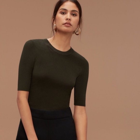 Aritzia Sweaters - Aritzia Wilfred Short Sleeve Sweater